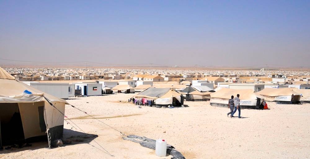 camp refugees jordanie