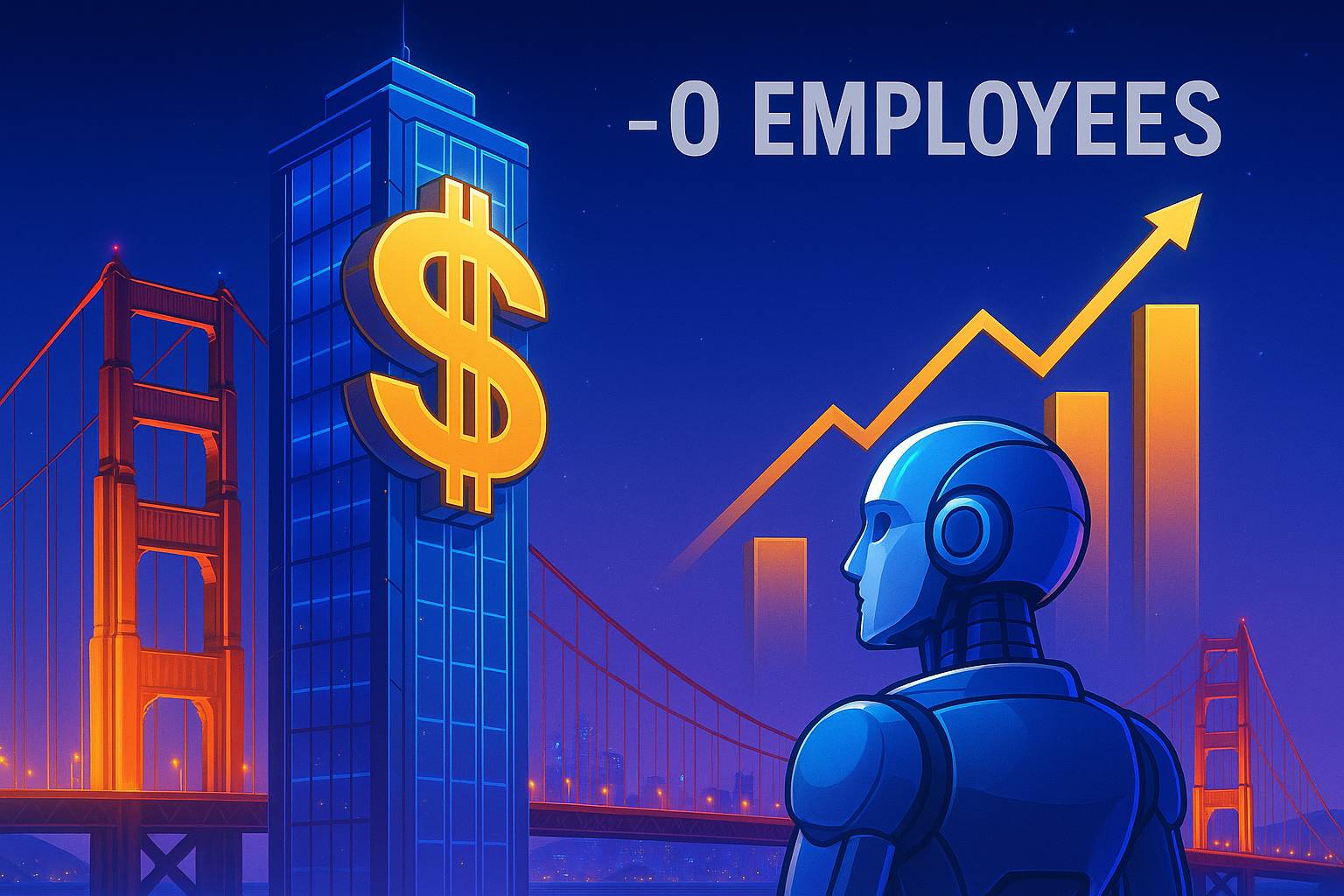 De plus en plus de startups, notamment à San Francisco, s'appuient sur l'IA pour engranger des revenus vertigineux avec peu de salariés.