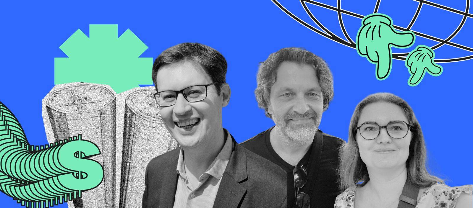 Olivier Baroux, Anne-Laure de Candido et Nicolas Chalons