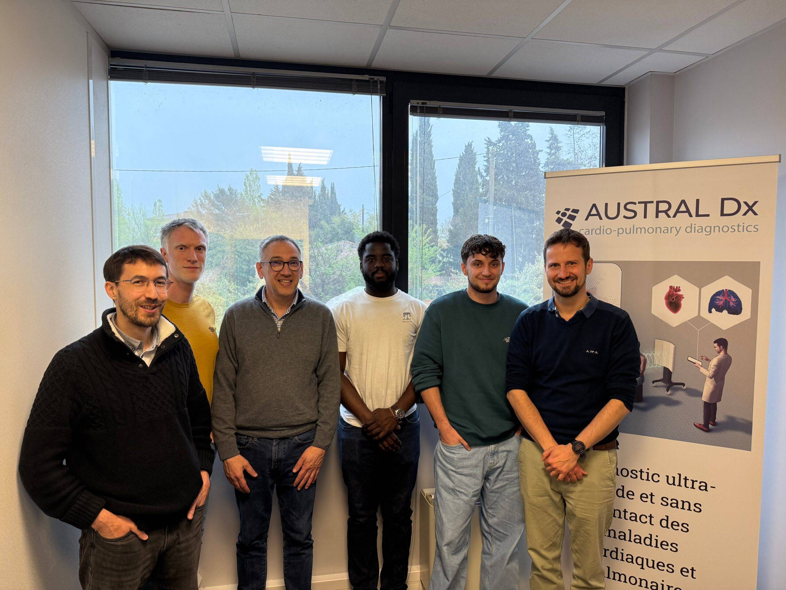 L'équipe de la startup Austral DX.