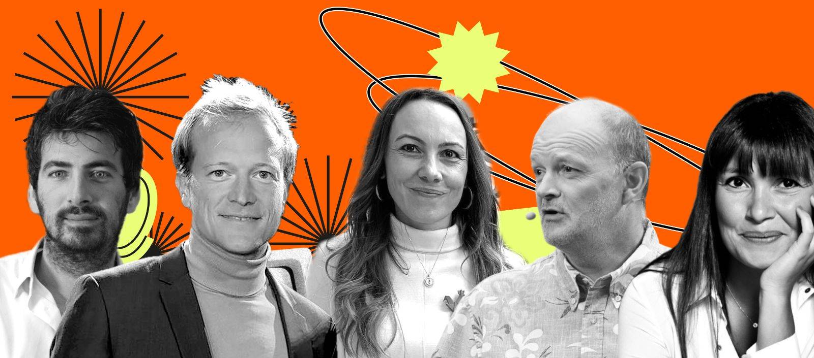 Andréa Bensaïd, Cedric Meston, Julie Huguet, Luc Julia, Alice Lhabouz. Les personnalités French Tech du premier semestre 2025.